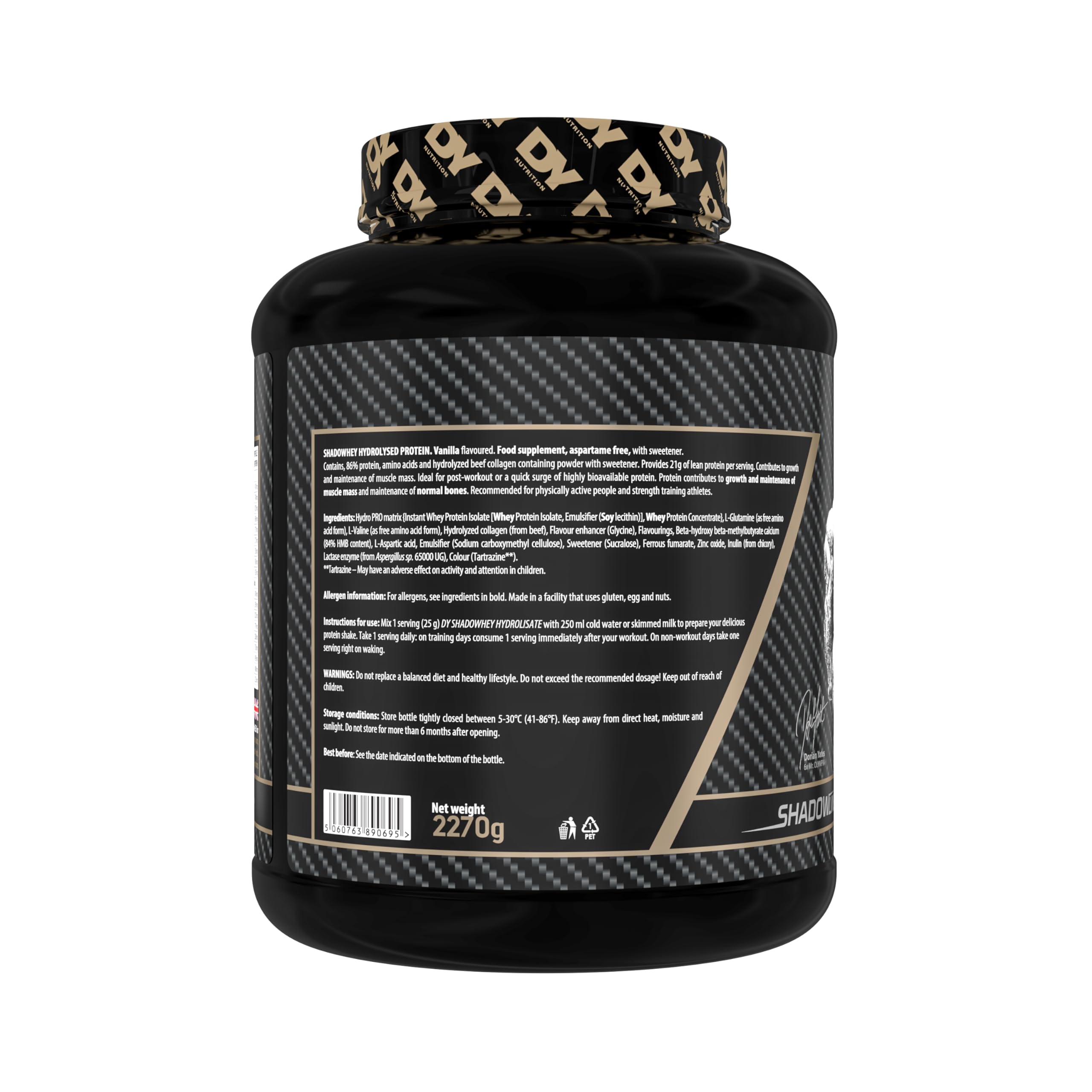 DY Nutrition Shadowhey Hydrolysate (2270g) Vanille