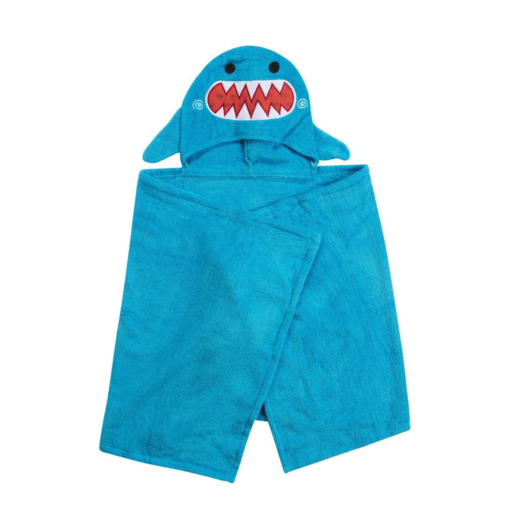 Zoocchini Serviette de Bain Enfant Motif Sherman Le Requin