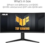ASUS TUF Gaming VG34VQL3A 34 Zoll Curved Gaming Monitor (WQHD 3440x1440, 180Hz, 1ms GTG, 1500R, ELMB, FreeSync Premium Pro, 125 Prozent sRGB, DisplayHDR 400, DisplayWidget) - 7
