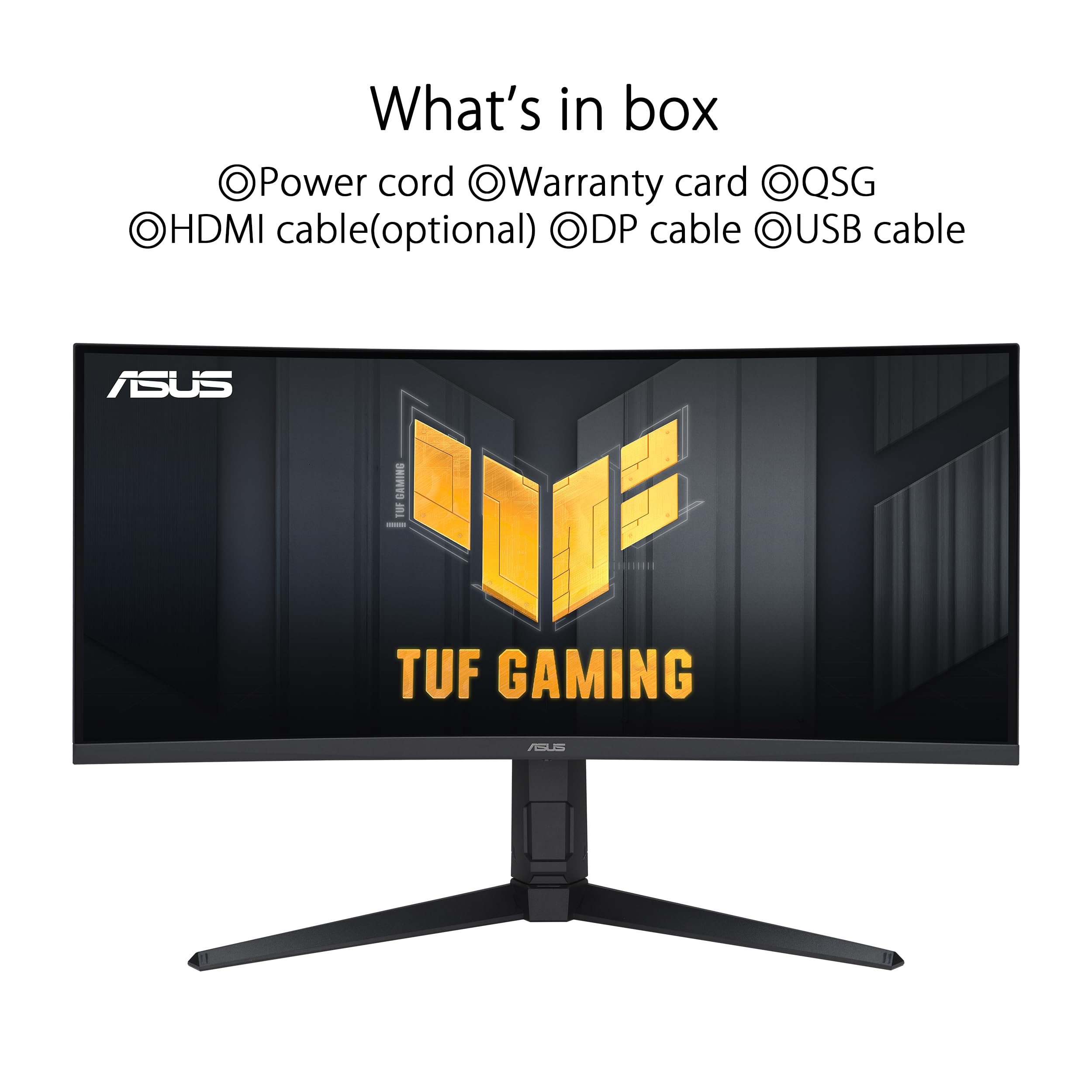 ASUS TUF Gaming VG34VQL3A 34 Zoll Curved Gaming Monitor WQHD 3440x1440 180Hz 1ms GTG 1500R FreeSync Premium Pro DisplayHDR 400