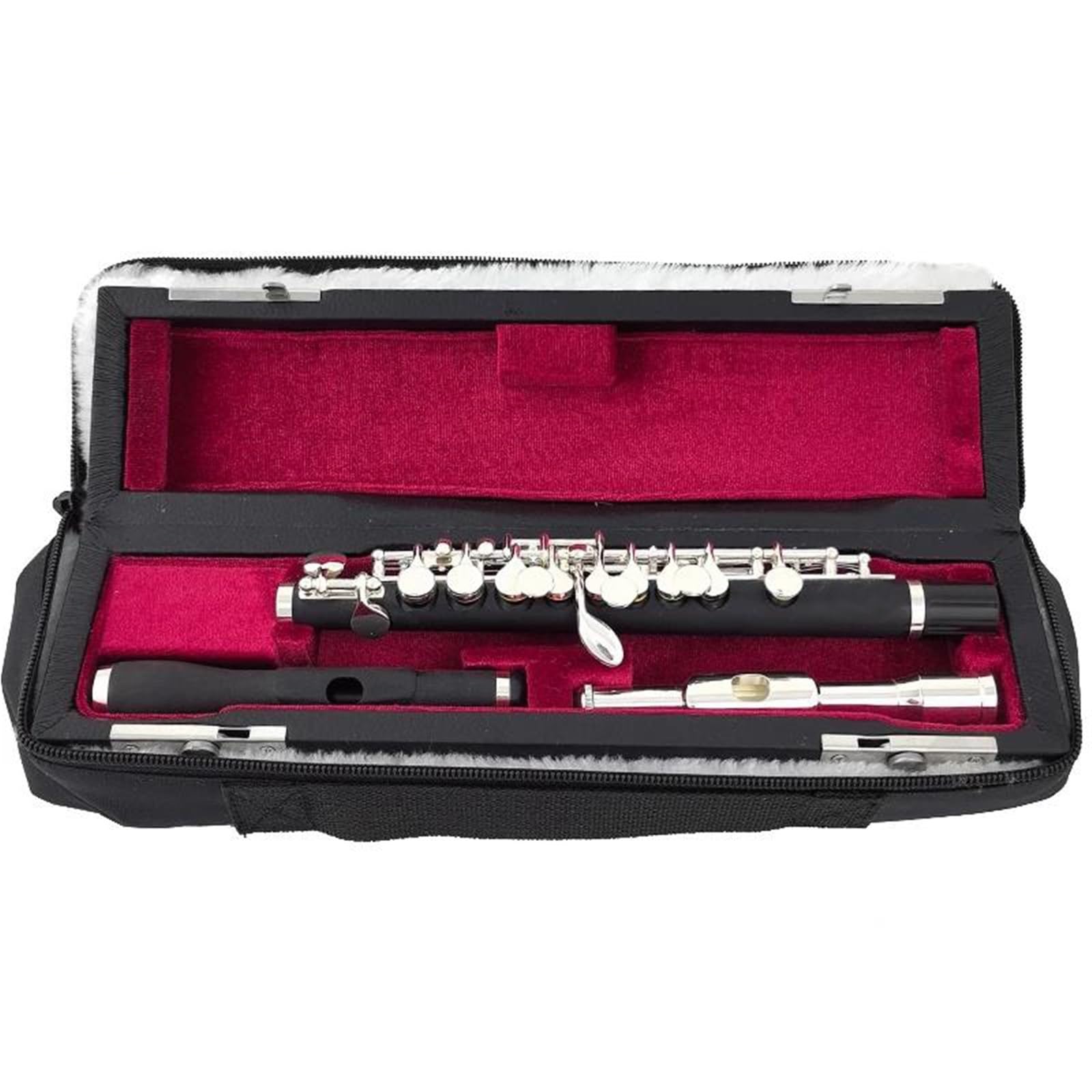 Flauto Flauto traverso in ottone placcato argento con chiave C