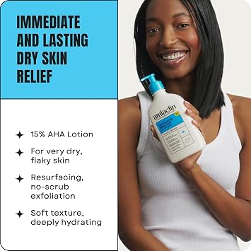 Amlactin Rapid Relief Restoring Lotion + Ceramides - 7.9 oz, Pack of 3