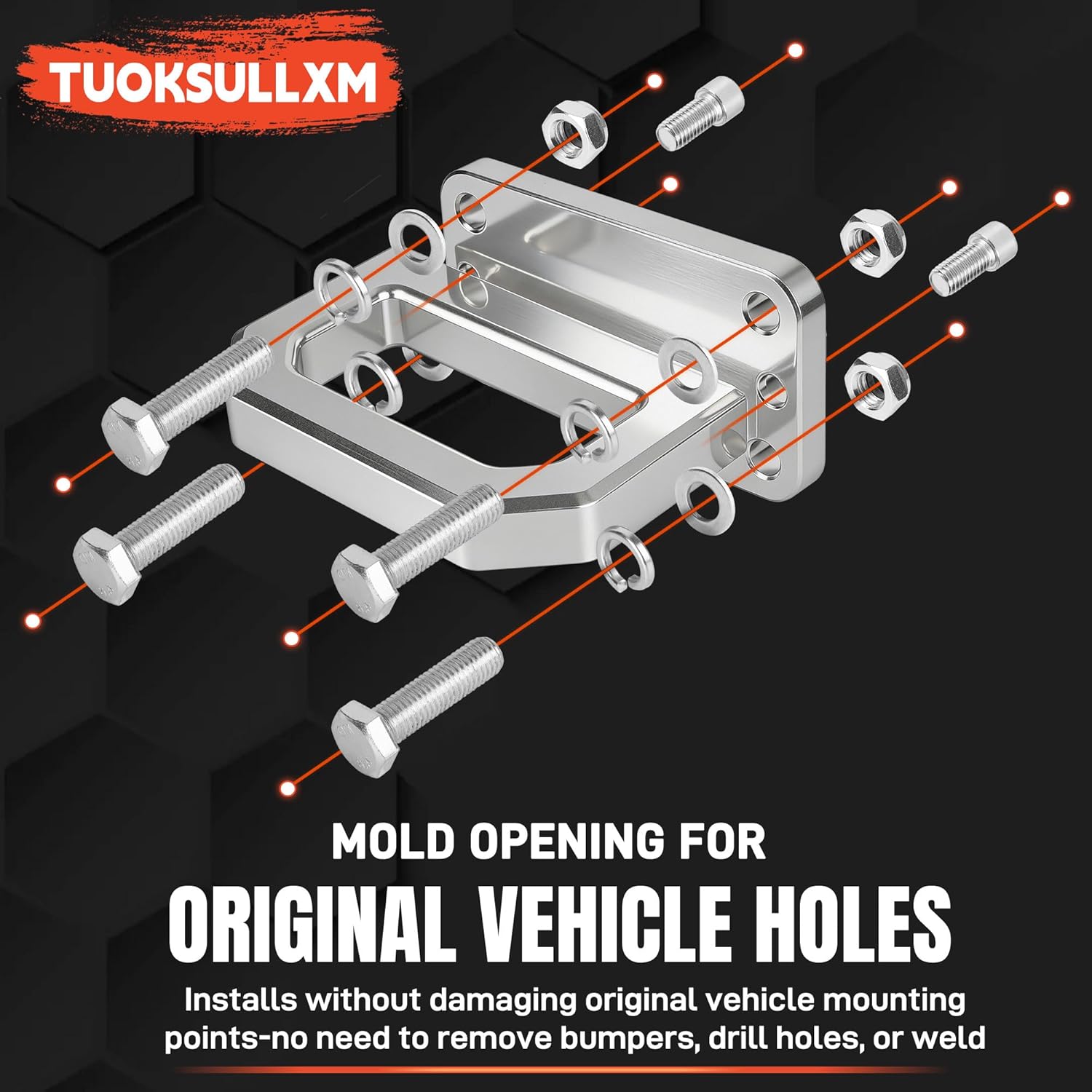 Front Tow Hooks Heavy Duty D-Ring Aluminum Shackle Replacement 2PCS for Ram 2500 3500 (2003-2018) 2WD and 4WD Truck Rescue Vehicles