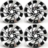 New Set of 16” 16x7 Inch Alloy Wheel for 2016–2021 Honda Civic | OEM Design Replacement Rim | Machined Black Finish | Direct Fit - OE Stock Specs | 64095 64095B