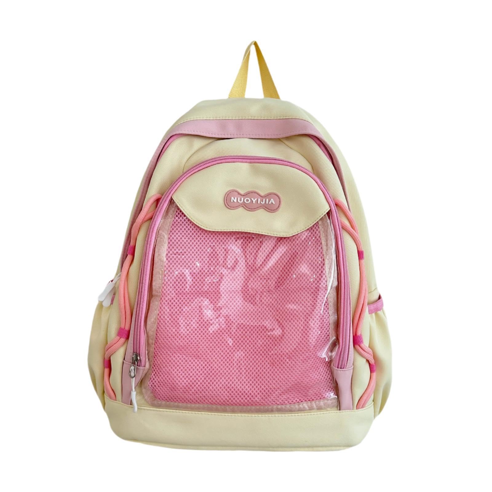 Merishopp Fashion Backpack Casual Cute for Teen Girls for Outdoor Birthday Gift Street Yellow | Clothing, Shoes & Accessories-picture-53