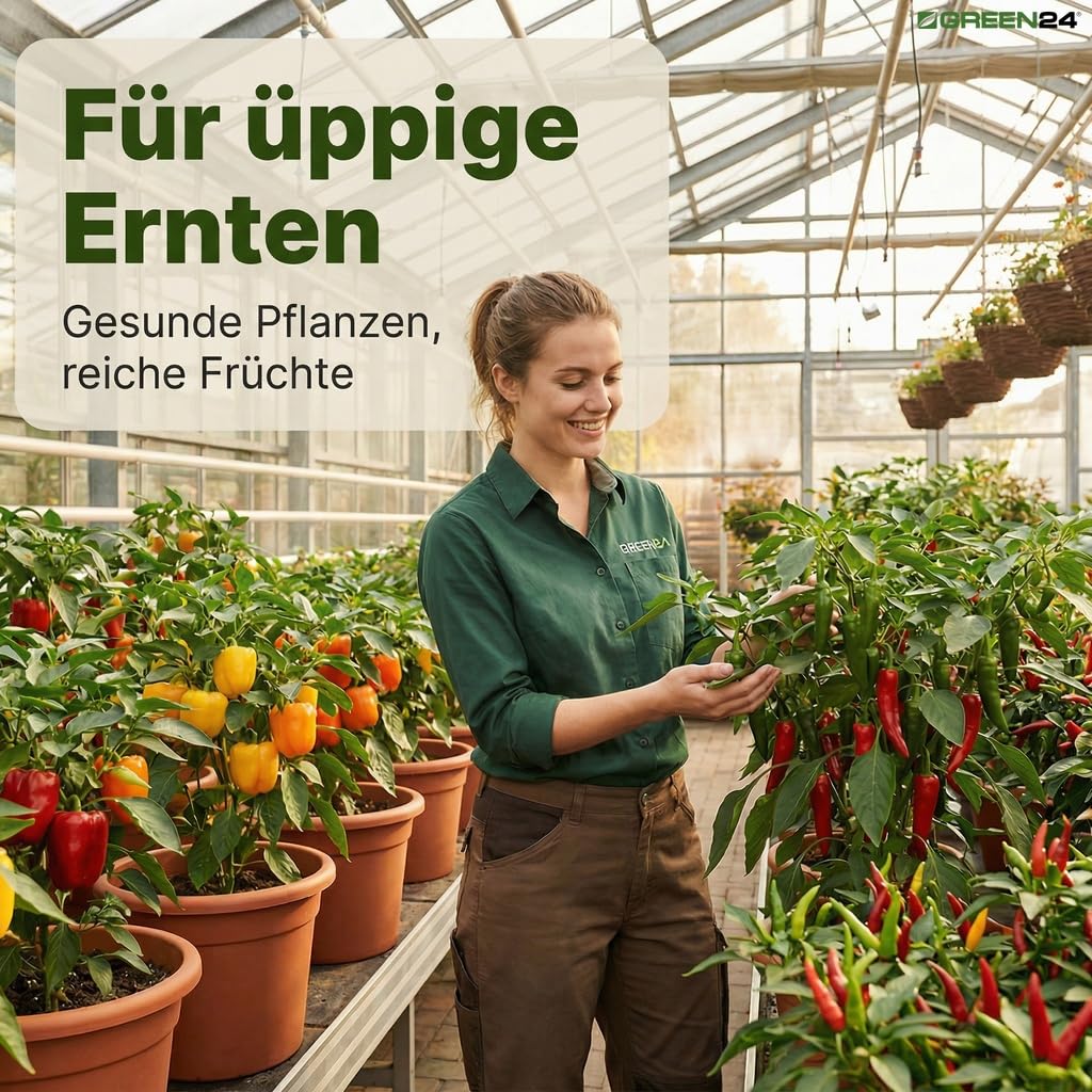 GREEN24 Nawóz do Pomidorów, Papryki i Chilli, Płynny Premium z Profesjonalnej Linii