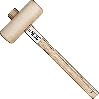 Vista 9 de KAKURI Martillo de madera japonés de 1.417 in - Mazo de madera pequeño para carpintería, carpintería, cincelado y tallado - Cabeza redonda