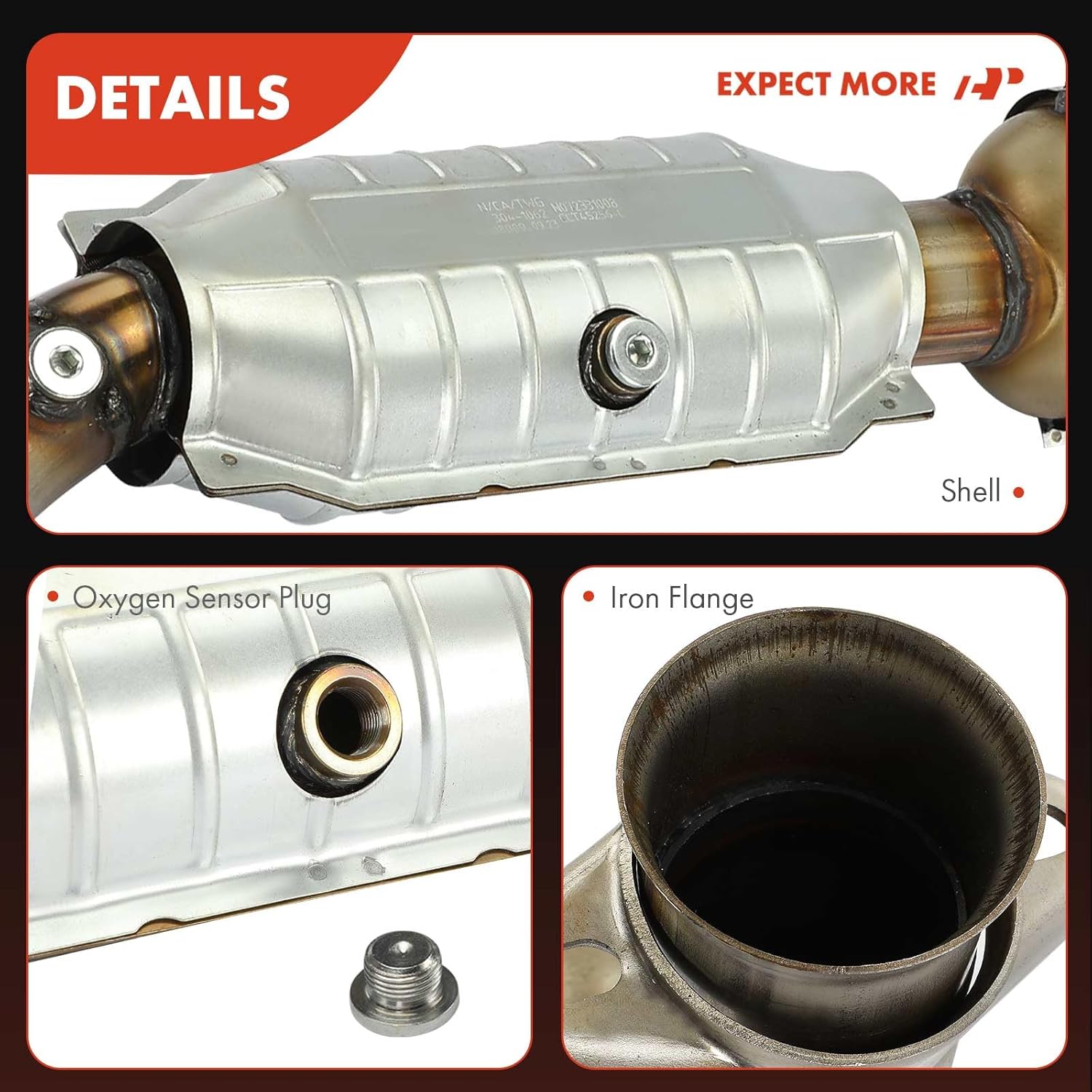 A-Premium Left Catalytic Converter Kit Direct-Fit Compatible with Ford F-150 F150 1997-2003, F-150 Heritage 2004, 4.2L, RWD, EPA Compliant