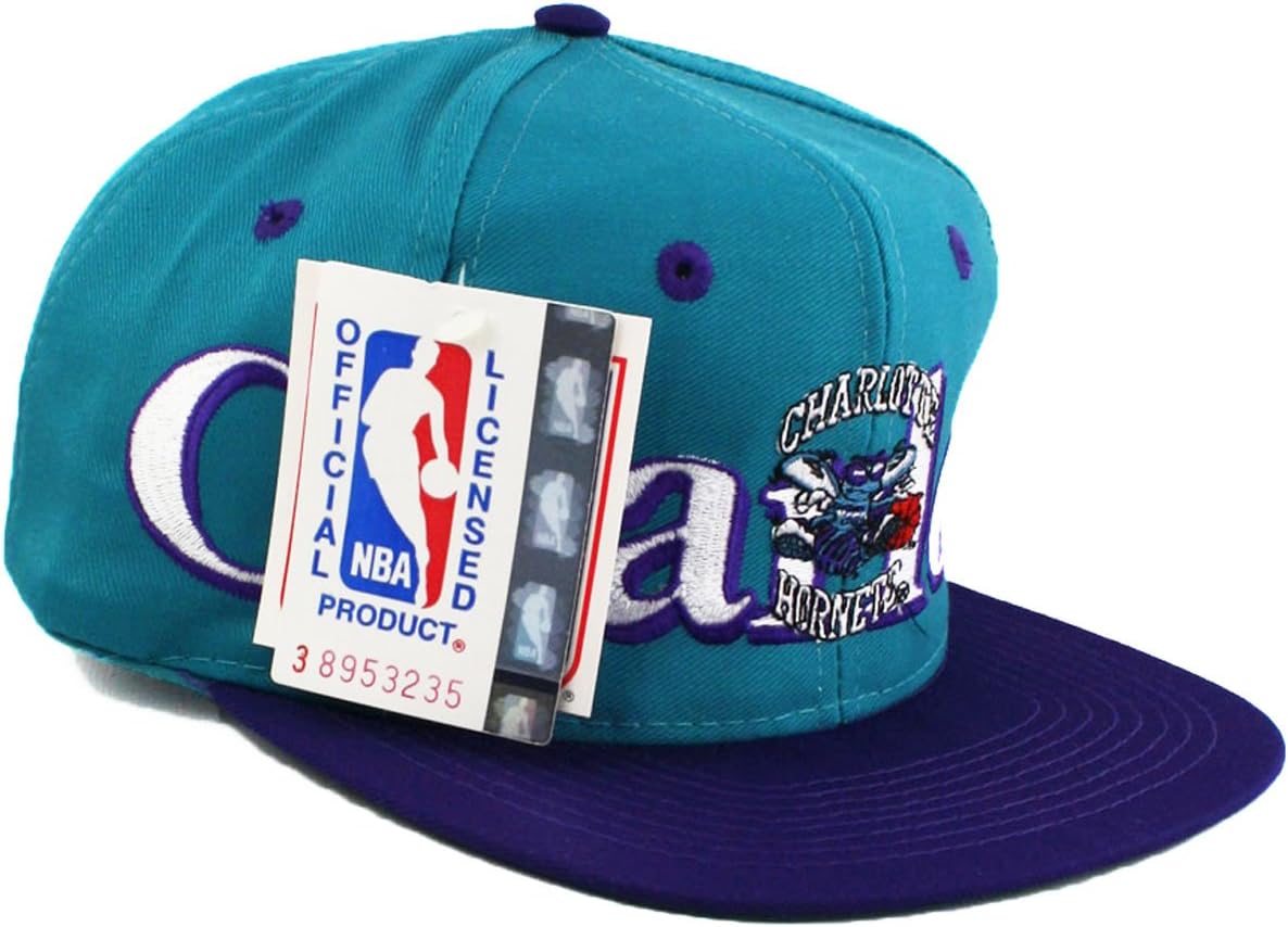 Vintage Logo 7 Charlotte Hornets Snapback Hat