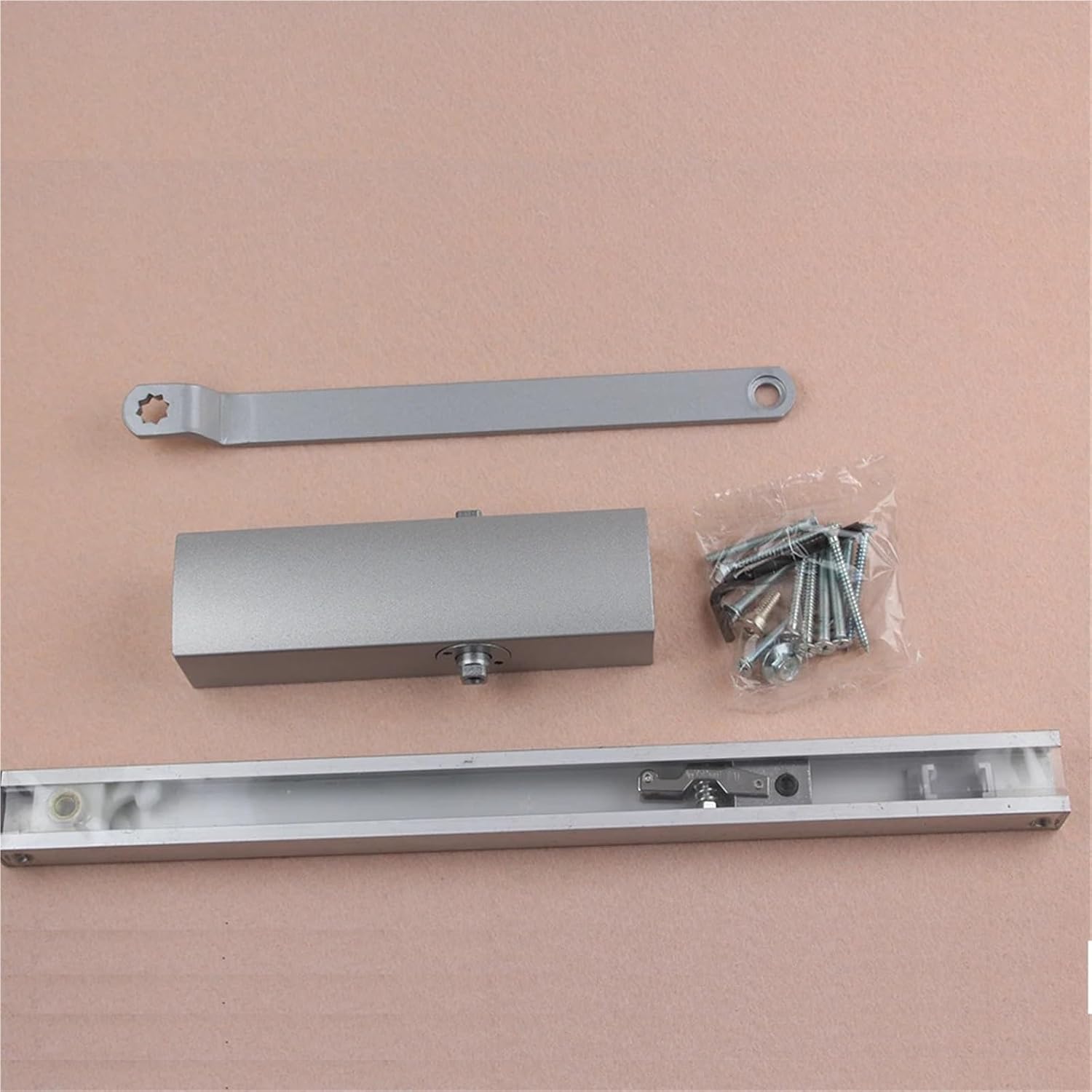 Elegant Style Aluminum Hydraulic Fire Rated Door Closer with Parallel Arm