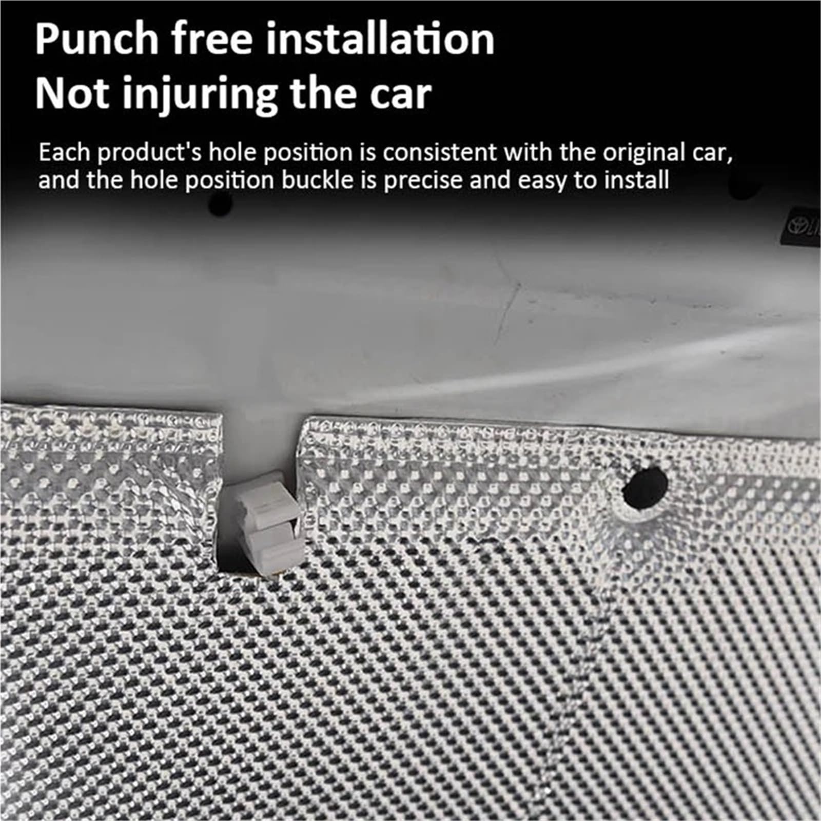 Isolante Insonorizzante Per Jeep Per Wrangler JK 2007 2008 2009 2010-2017 Cofano Anteriore Motore Isolamento Termico Pad Copertura Cotone Termico Insonorizzato Ignifugo(Style B)