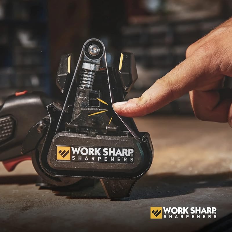 Work Sharp Knife and Tool Sharpener with extra replacement belts KTS Sharpener & Belts Bundle