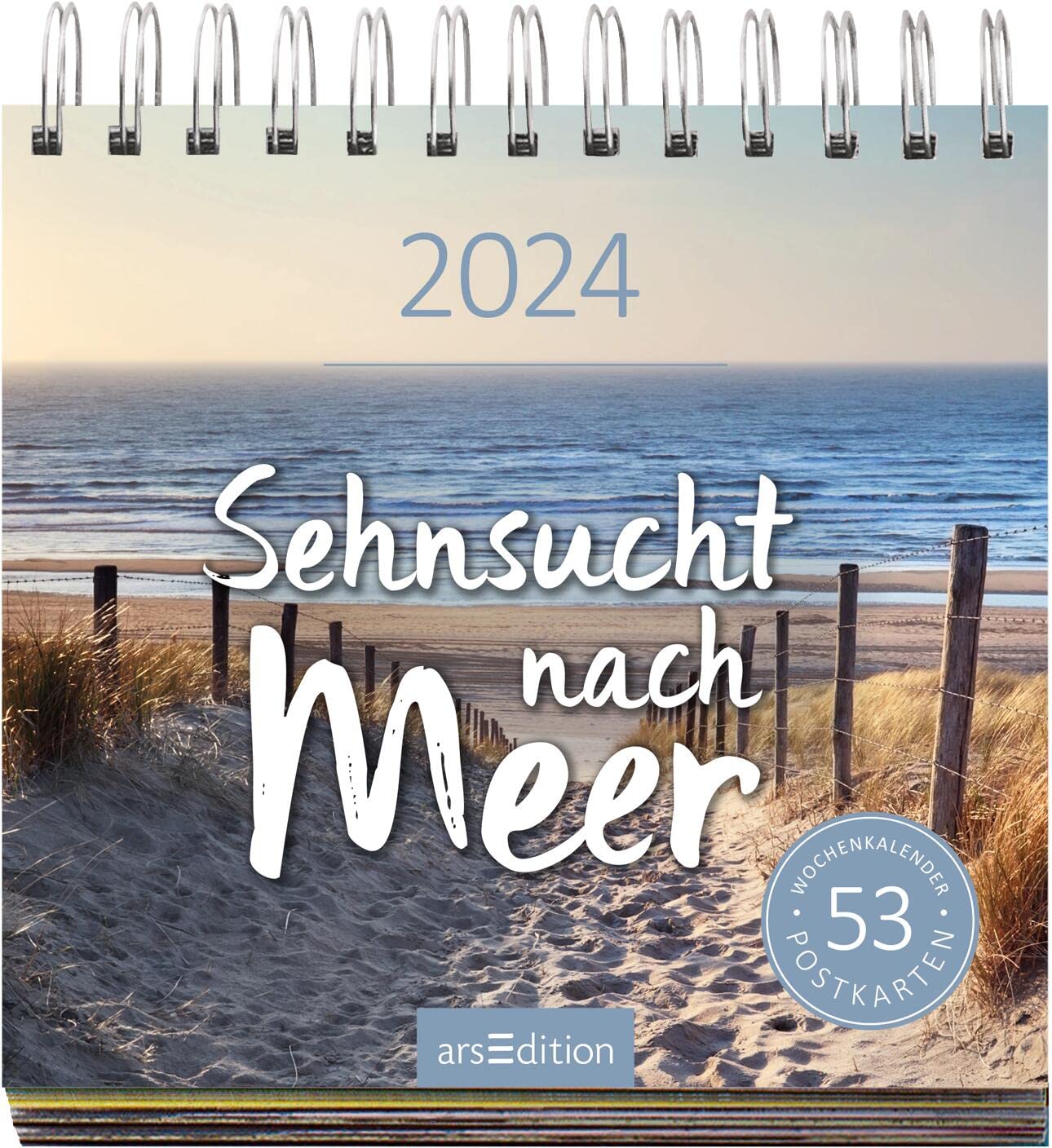 Display Postkartenkalender 2024: Mit 20 x 3 Ex. | Wochenkalender 2024, 53 Postkarten zum Abtrennen und Verschicken