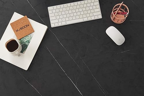 Miniatura 151 de Kaboon Mesa universal de 45.67 x 23.62 pulgadas, escritorio sólido de una pieza, encimera de melamina reversible, escritorios dobles, escritorio en