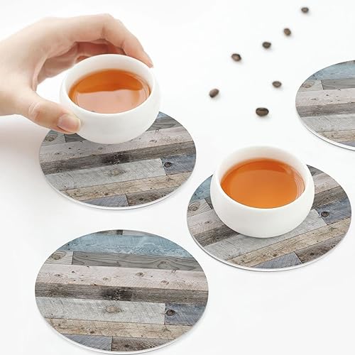Miniatura 6 de Juego de 6 posavasos con patrón de béisbol para bebidas, posavasos de piel sintética absorbente para mesa de café, decoración del hogar, regalo de
