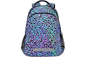 Justice Bookbags : Leopard Print Backpack for School, Laptop and Outdoor Adventure
