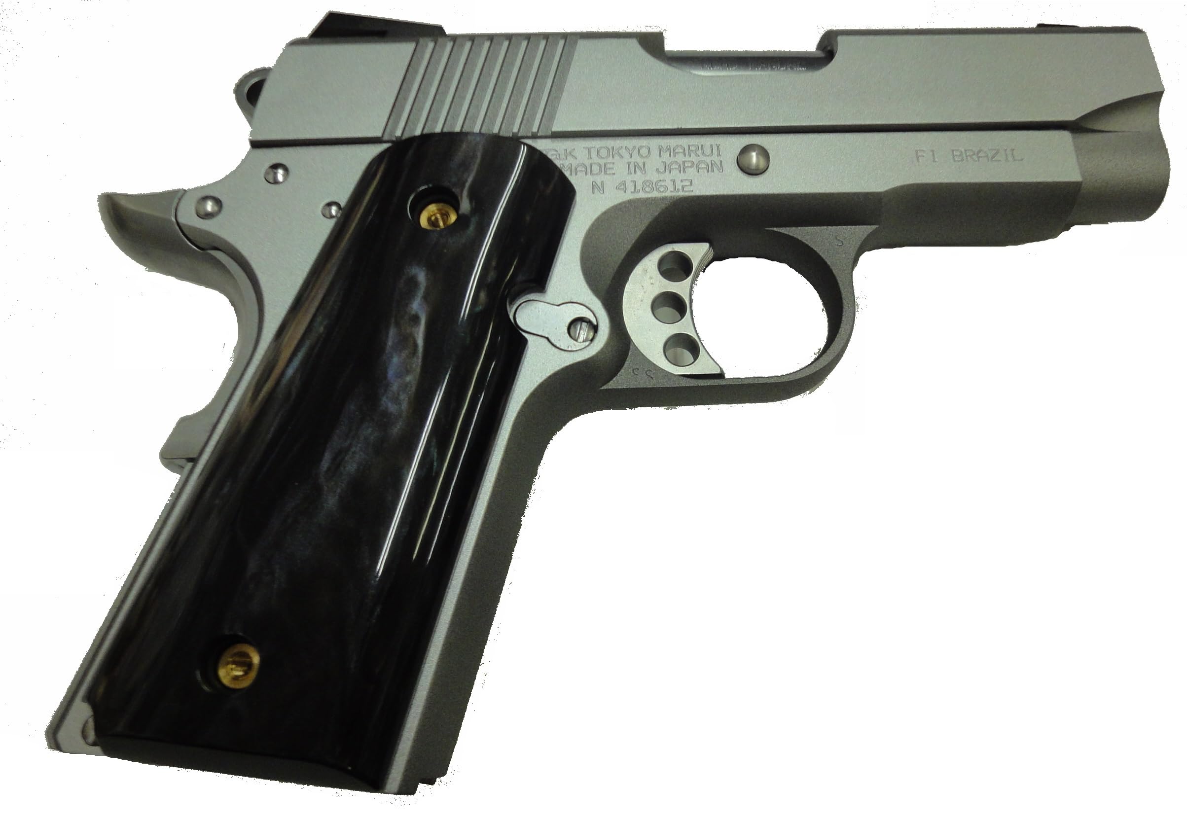 1911Wilson Combat フェイク黒パールグリップ 1911Wilson Combat フェイク黒パールグリップ 1911Wilson Combat