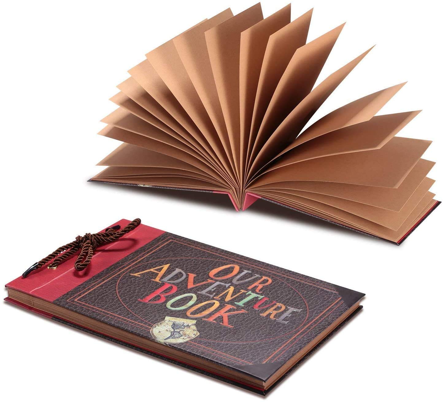 Nasza książka przygodowa wytłoczone słowa twarda okładka, album do scrapbookingu, film księga gości 29,5 x 19 cm, 80 stron