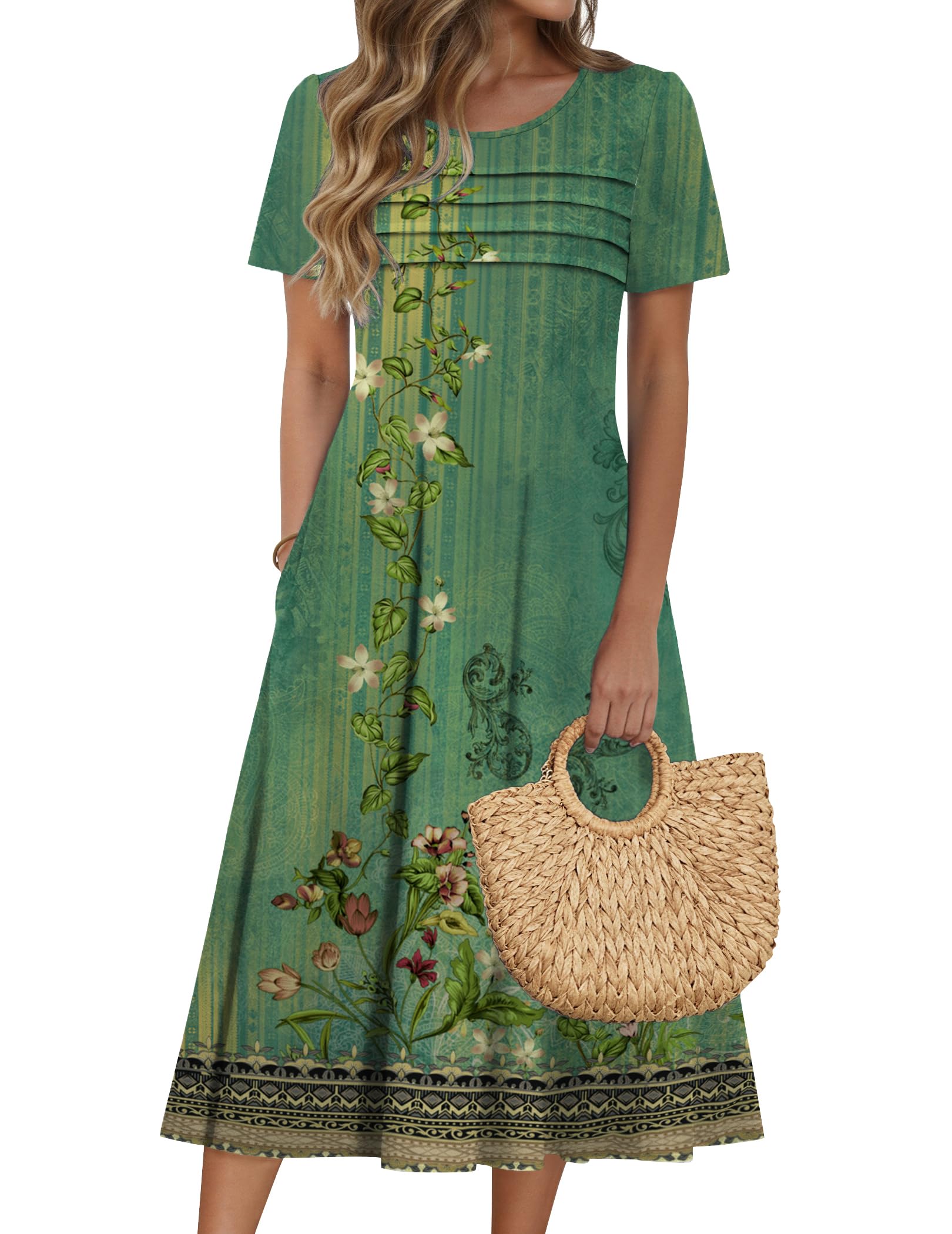 Zeagoo Flare Midi Dress