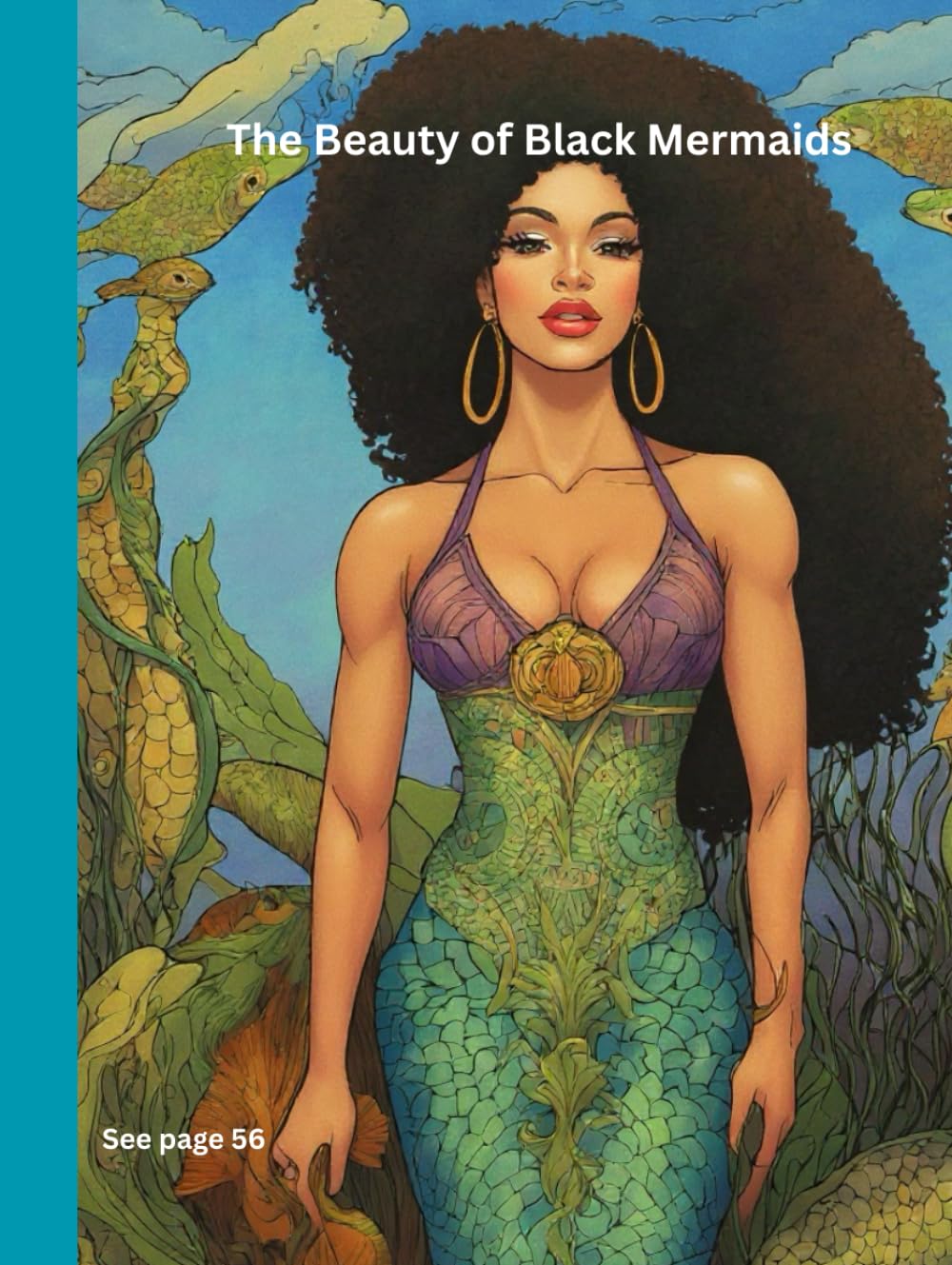 The Beauty of Black Mermaids: Journaling and Coloring Book