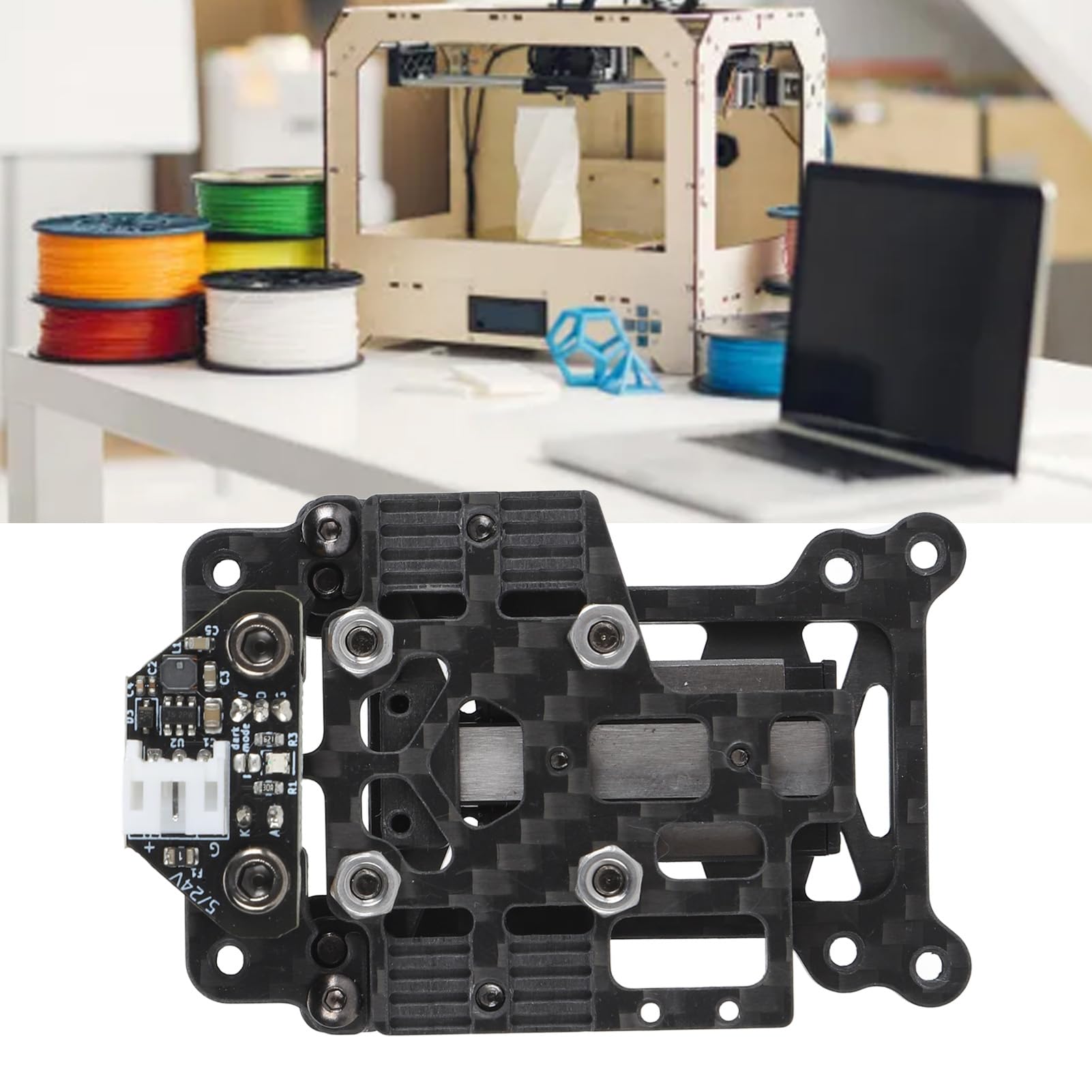 Kit de Nivelación Automática de Impresora 3D, Resistencia a Altas Temperaturas Sensor de Nivelación Automática Absorción de Impacto Ligera para Reemplazo (Riel de alambre de