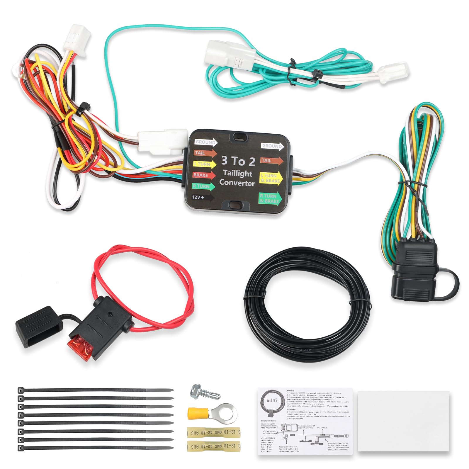 WATERWICH 4-Way Trailer Wiring Harness Replacement for 56434 Compatible with 2019-2024 Toyota RAV4 and 2021-2024 Toyota RAV4 Prime Trailer Towing Harness