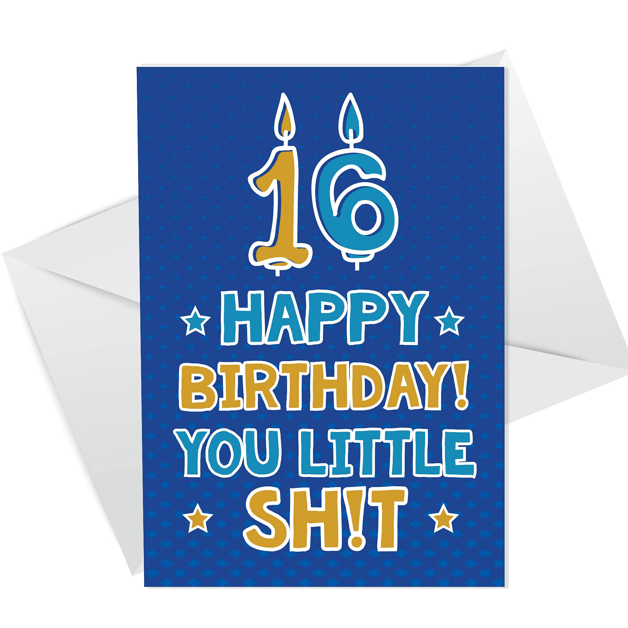 Funny 16th Birthday Card For Him Her Daughter Son Rude Birthday Card