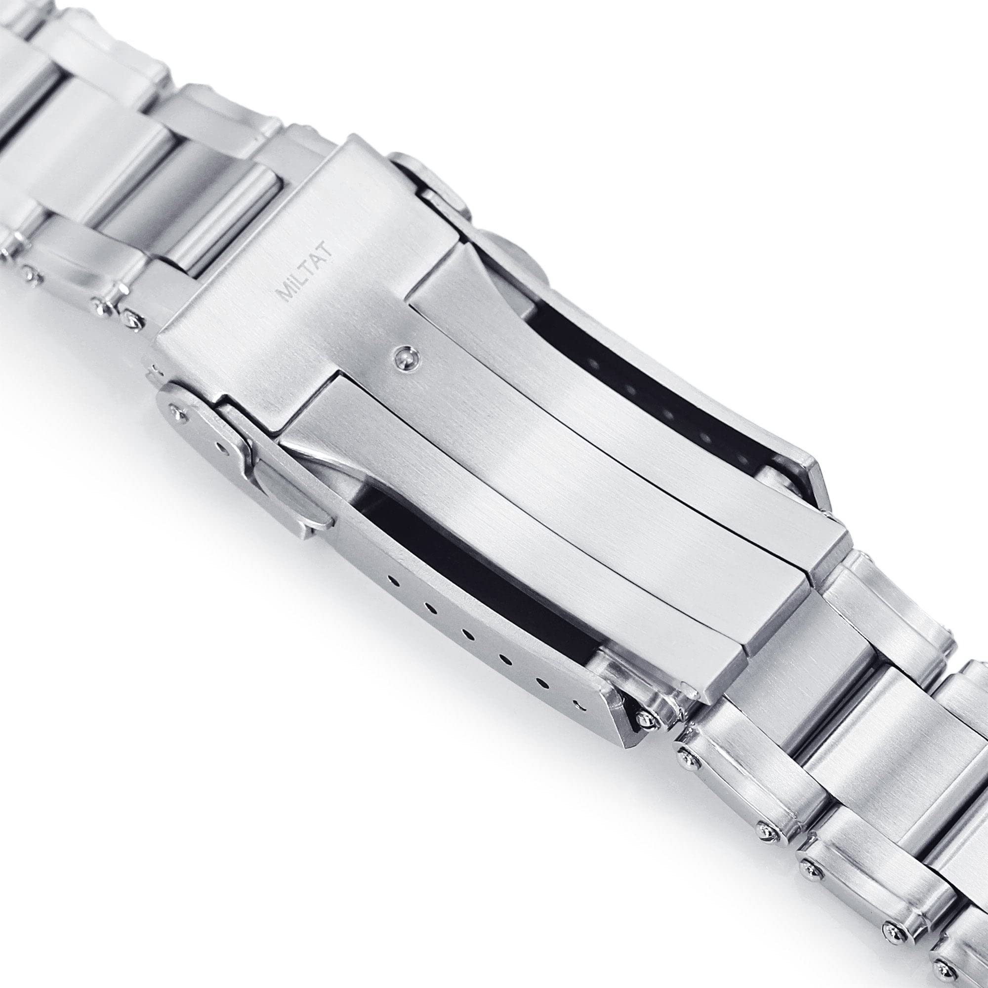 MiLTAT 22mm Metabind Cinturino per orologio in metallo Estremità diritta