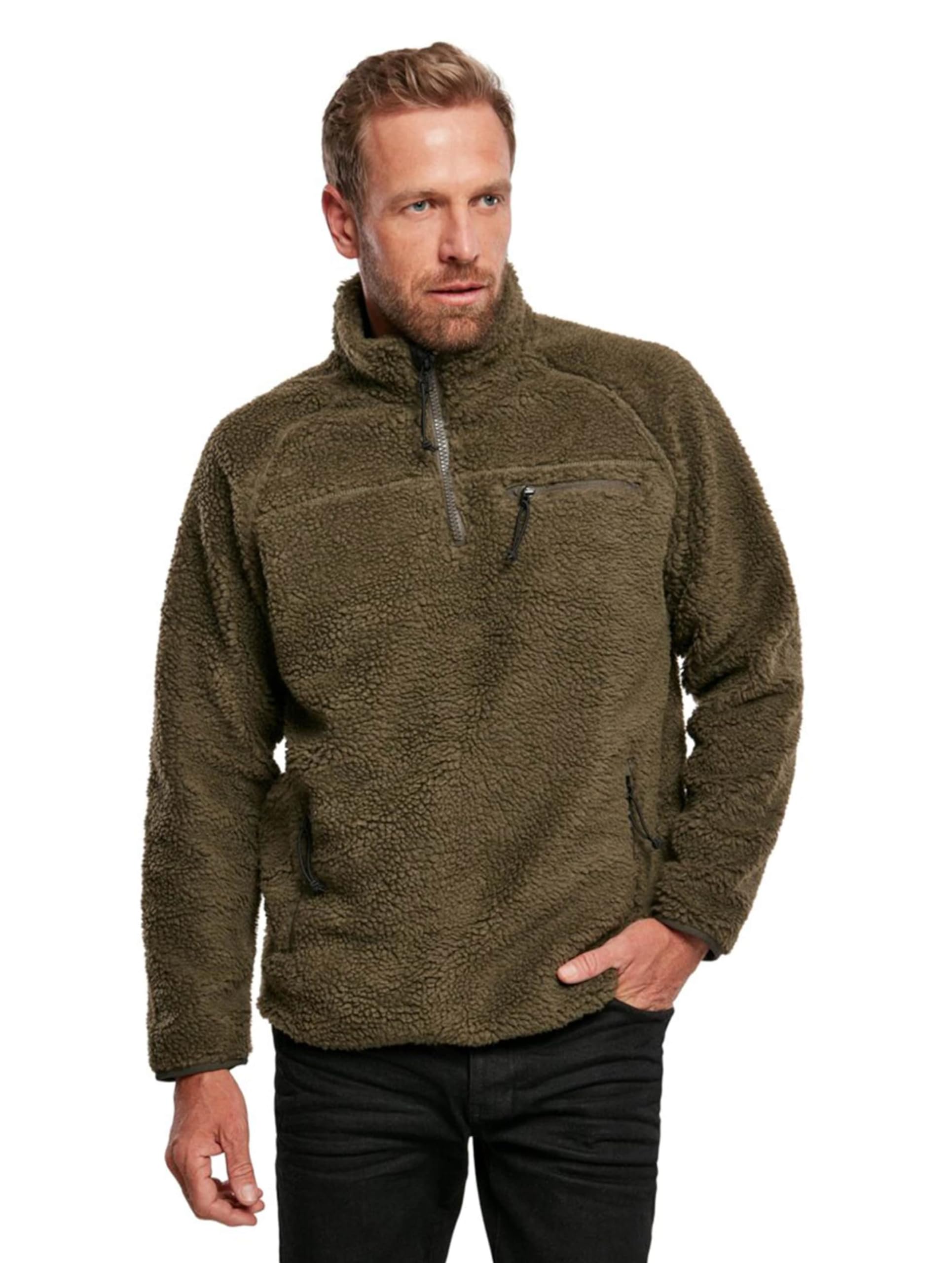 Brandit Teddyfleece Troyer, color: olive, size: XL
