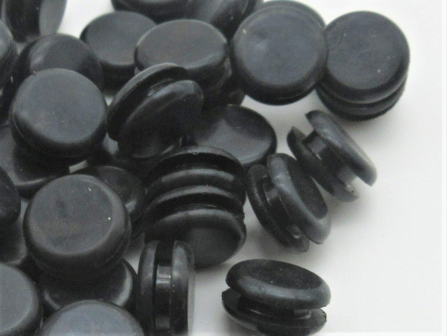 1/4" Rubber Grommet Without Hole, Closed Blind Grommet, Fits 1/16