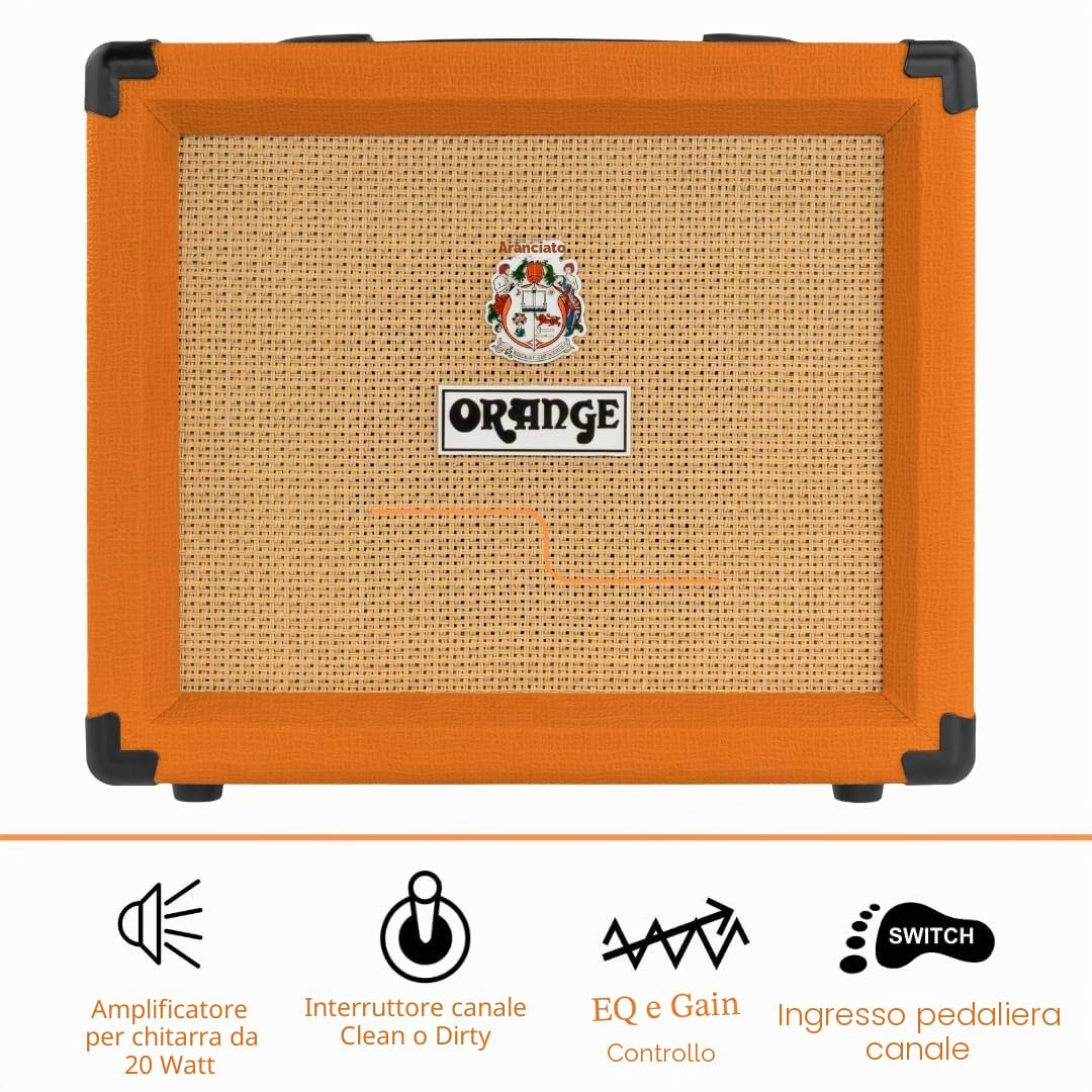 Orange Crush 20 Amplificatore combo a stato solido per chitarre elettriche