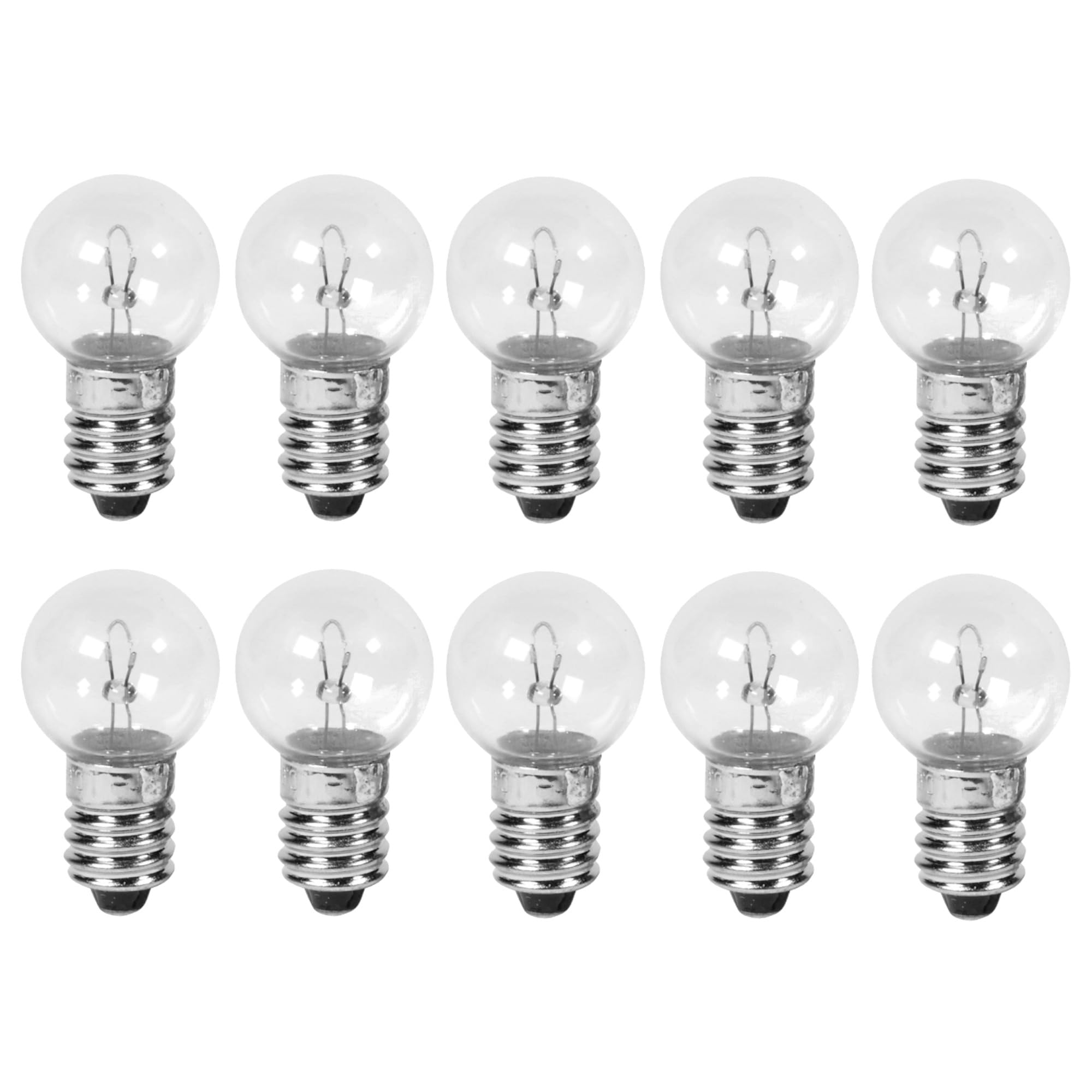 cyclingcolors 10x BULB LIGHT 6V 14V 0.6W 2.4W 6W 7W E10 BICYCLE BIKE MOPED SCOOTER AUTO MOTORCYCLE DYNAMO LAMP FRONT REAR VINTAGE (6V 6W)