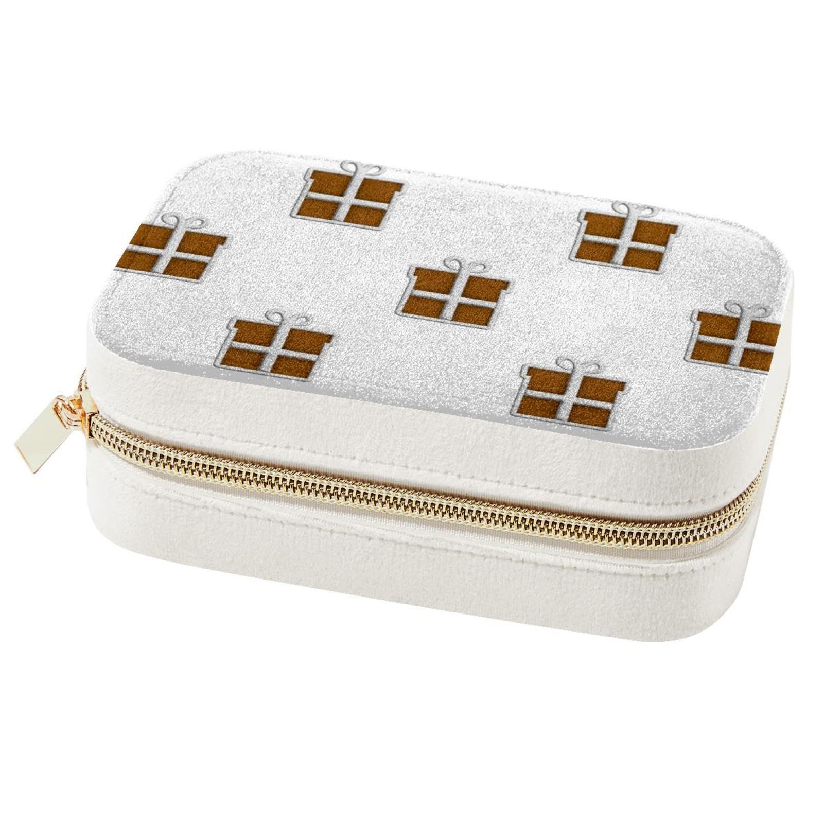 Boîte à bijoux portable biscuit de Noël, cadeau de demoiselle d'honneur idéal