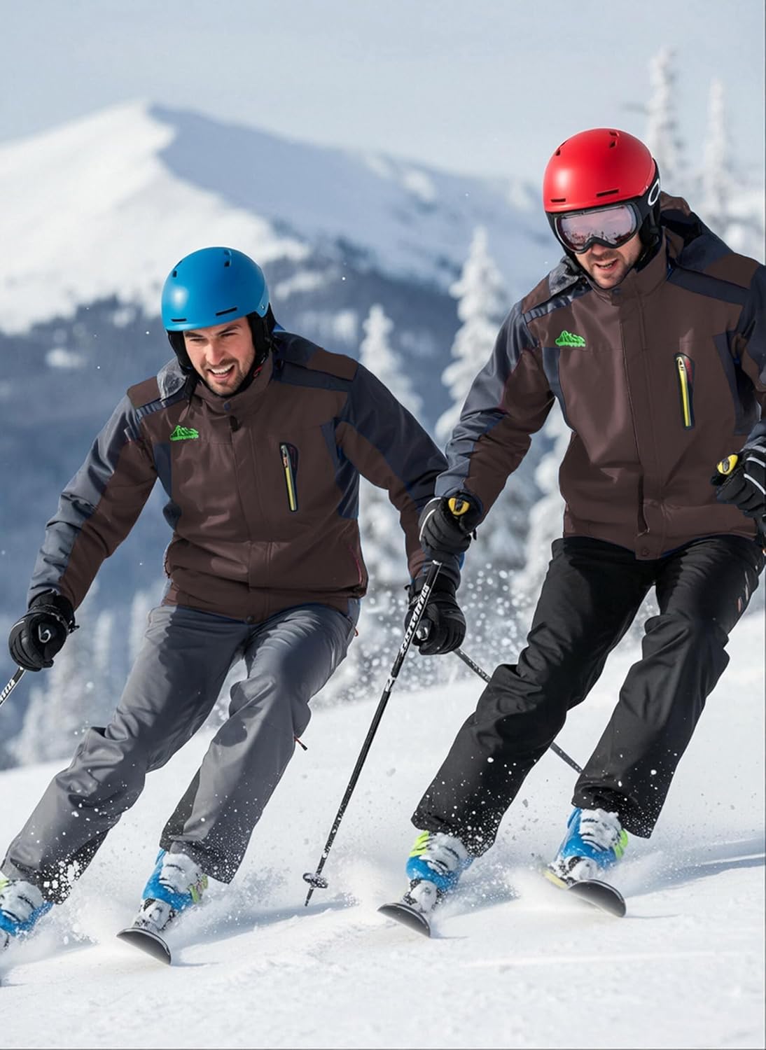 Men's Winter Coats Water Resistant Ski Snowboarding Jacket Warm Mountain Windbreaker Hooded Raincoats for Outdoor - Image 3