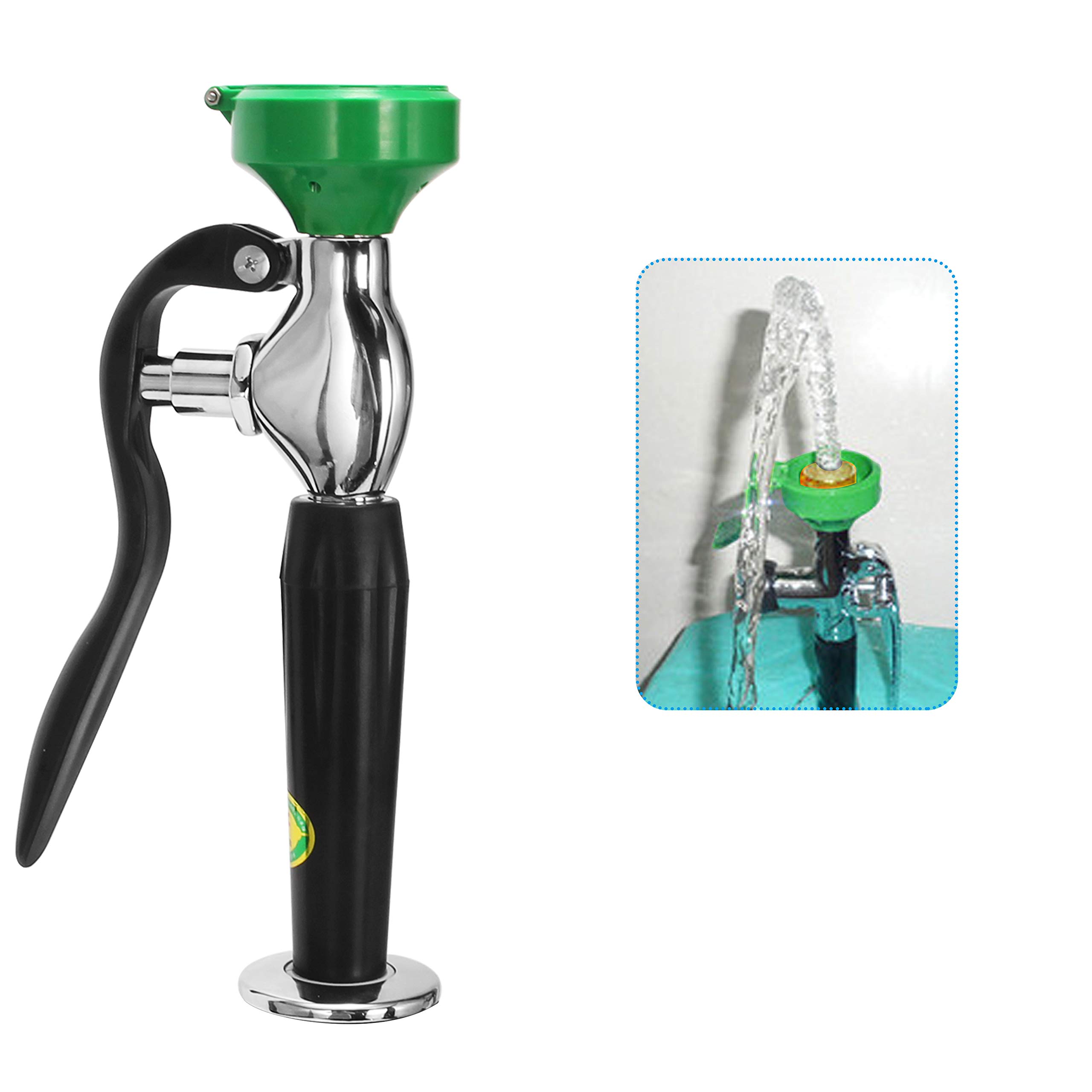 Huanyu Portable Station de douche oculaire Poste de travail Machine à laver les yeux Substances nuisibles Personnalisation du dispositif de lavage pris en charge pour le laboratoire (2403-1)