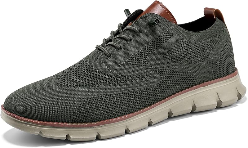 Wearbreeze Men’s Business Casual Oxford Sneakers – Lightweight Lace-Up Dress Shoes for Work, Travel & Daily Commute