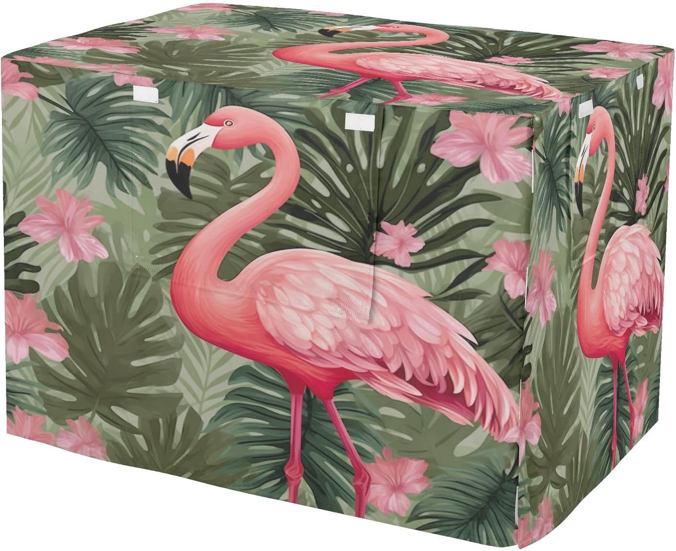YETTASBIN Pink Flamingo Dog Crate Cover, Universal Fits 42 Inch Wire Cages