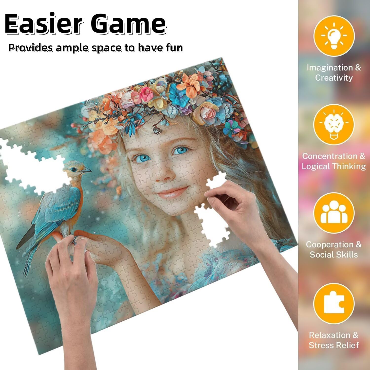 Jigsaw Puzzle, 6000 Pezzi Puzzle Classici, Ragazza Puzzle Rilassamento Intelligence, Mpossibile Difficile Puzzle Impegnativo per Adulti Puzzle Gioco Familiare, Regalo per Amore Amico Uccelli fr0-638