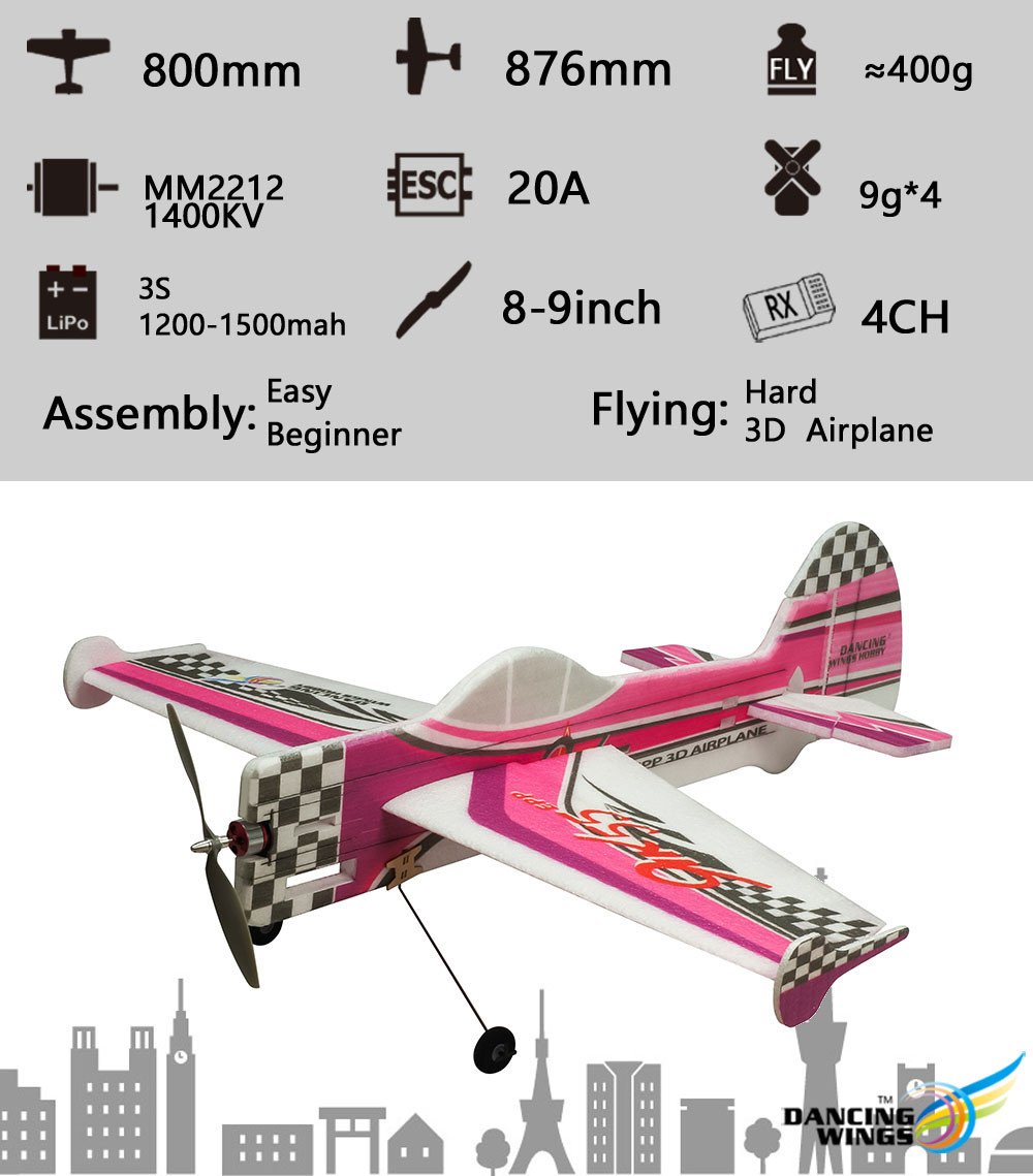 DW Hobby 3D latający samolot YAK55 800 mm rozpiętość 4CH EPP elektryczny samolot zdalnie sterowany samolot trzeba zbudować niezmontowany zestaw hobby zabawka model dla dorosłych (E1704)
