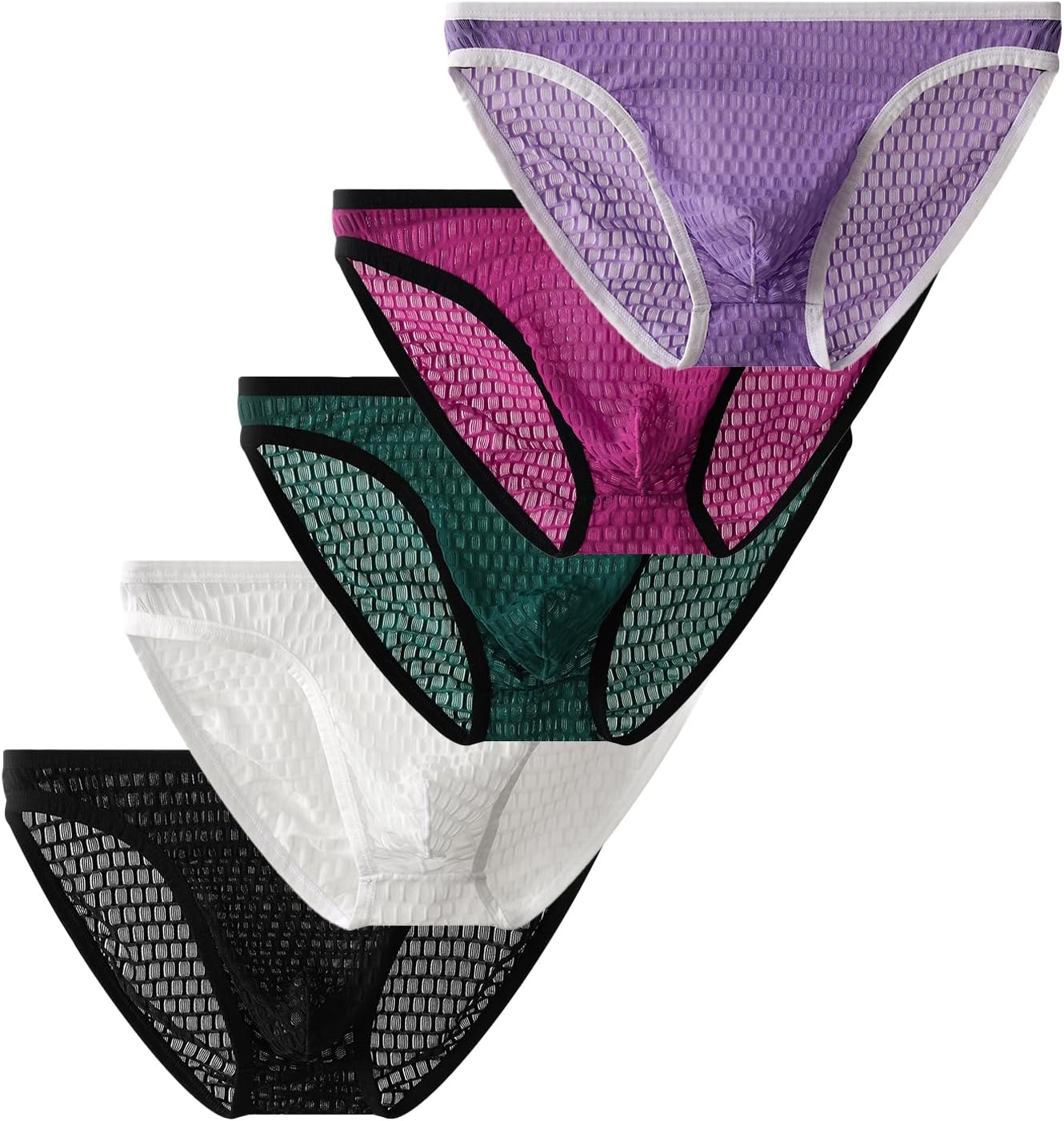 Men Lace Gay Sissy Pouch Sexy Lingerie Sheer Briefs Breathable Underwear
