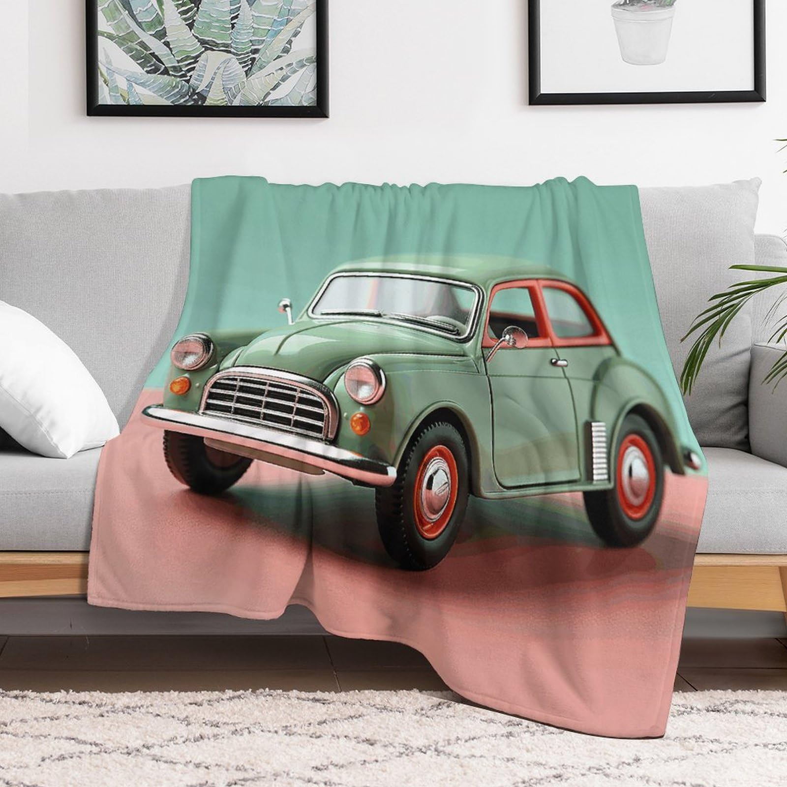 Couverture micro polaire légère chaude plaid clim voiture 152x203
