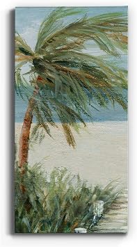 Renditions Gallery Beach Walk I Wall Art, Premium Gallery Wrapped Canvas Decor, Ready to Hang, 24 in H x 12 in W, Made in America Print