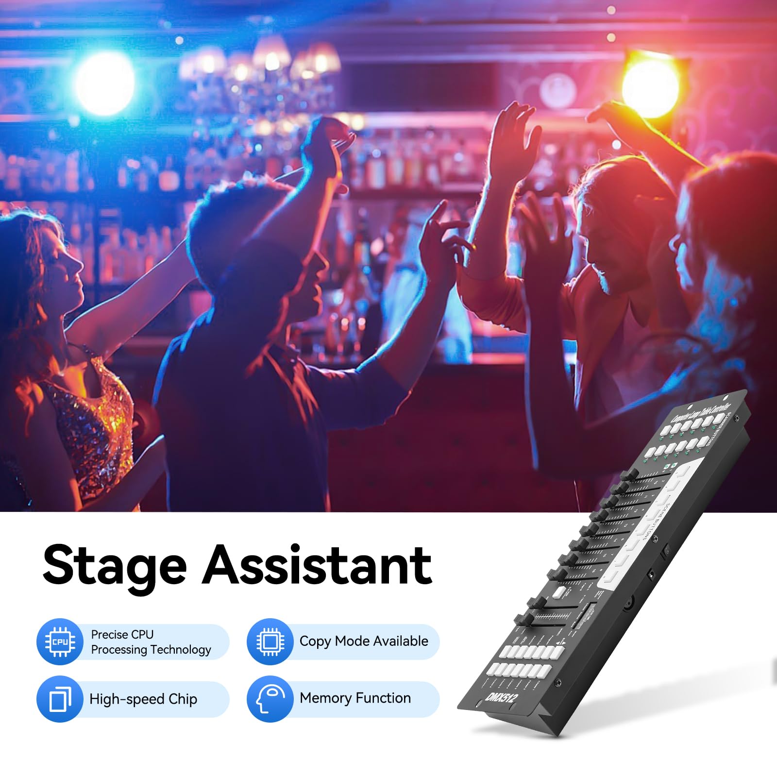 DMX 512 Control Light Mixer, 192 canali Dmx Console Mixer luce DMX Controler Party DJ Disco Operatore Equipment Moving Head Luce Palcoscenico Lampada Operatore Attrezzatura