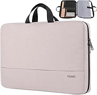 Vista 8 de Ytonet Funda protectora para transportar laptop de 15.6 pulgadas, delgada, con asas, compatible con la TSA, resistente al agua, compatible con Azul
