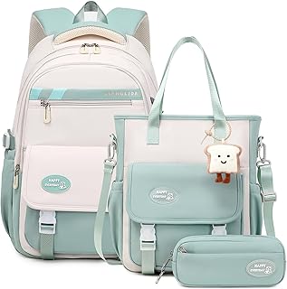 Tanou Mochila Escolar Adolescente Niña, Juego de Mochila Chica con Bandolera y Estuche para Lápices, Mochilas Informal de ...