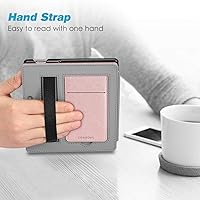 Vista 6 de CaseBot Funda con soporte para Kindle Oasis (10ª/9ª generación, versión 2019/2017) – Funda de piel sintética premium con ranura para tarjeta y Oro