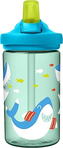 Miniatura 2 de CamelBak Eddy+ Botella de agua para niños de 14 onzas con Tritan Renew, parte superior de pajilla, a prueba de fugas cuando está cerrada, colores de