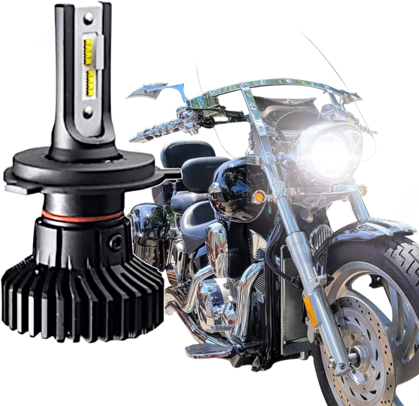 Eagle Lights Infinity Beam Headlight Bulb for Honda VTX 1300 and 1800 Motorcycles