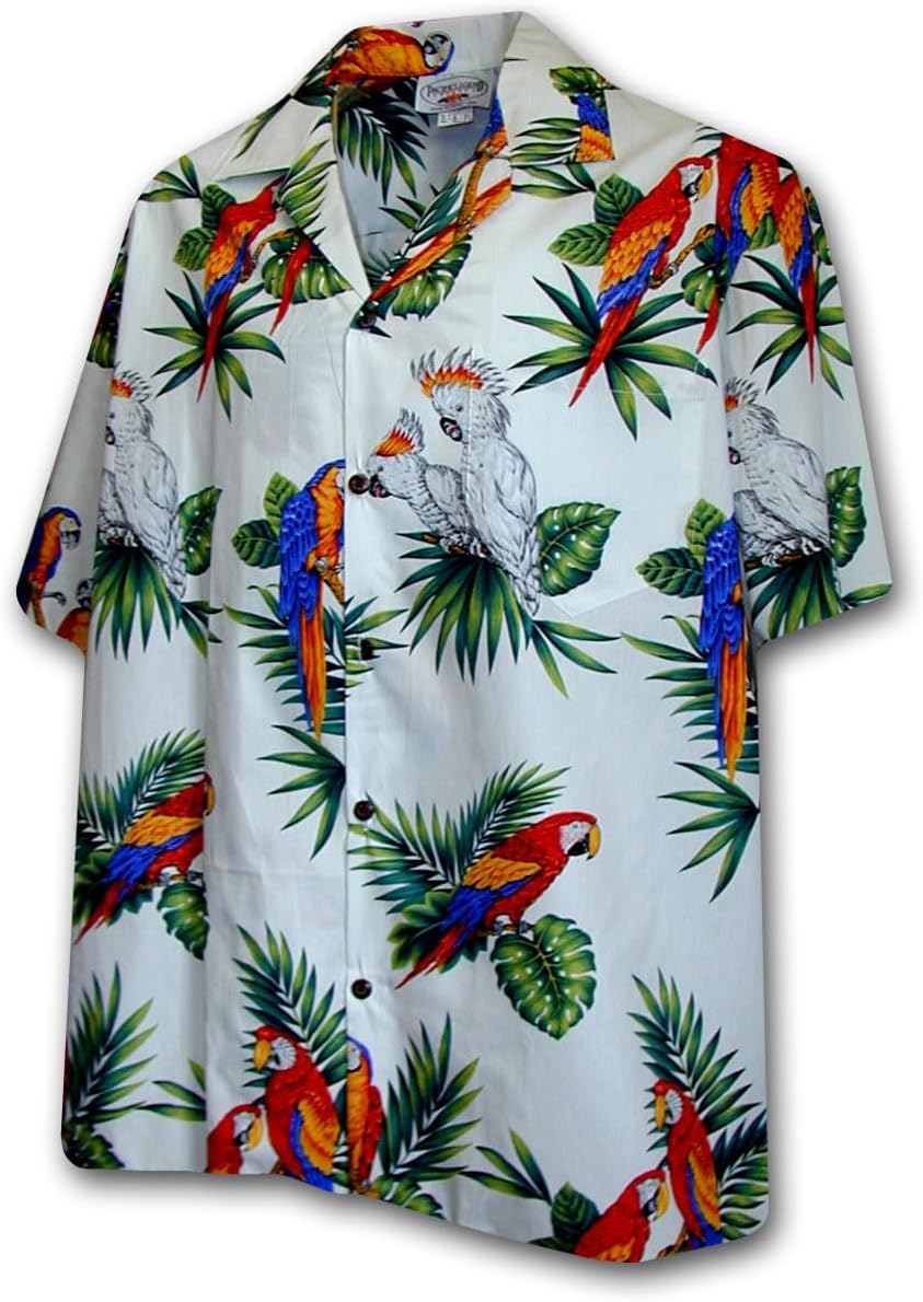 Pacific Legend Parrots Hawaiian Shirt