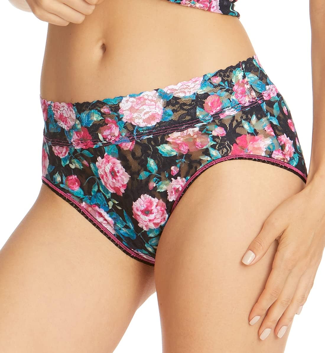 hanky panky Women's Printed Signature Lace French Briefs